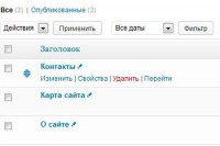 Создание страниц в WordPress Создание страниц в WordPress
